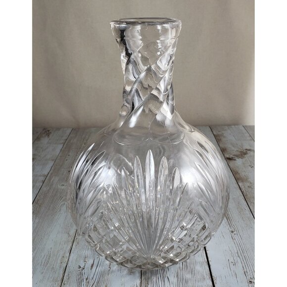 Model Flint 891 Water Bottle Pineapple and Fan Shepherd’s Plaid EAPG Clear Glass - Picture 8 of 8